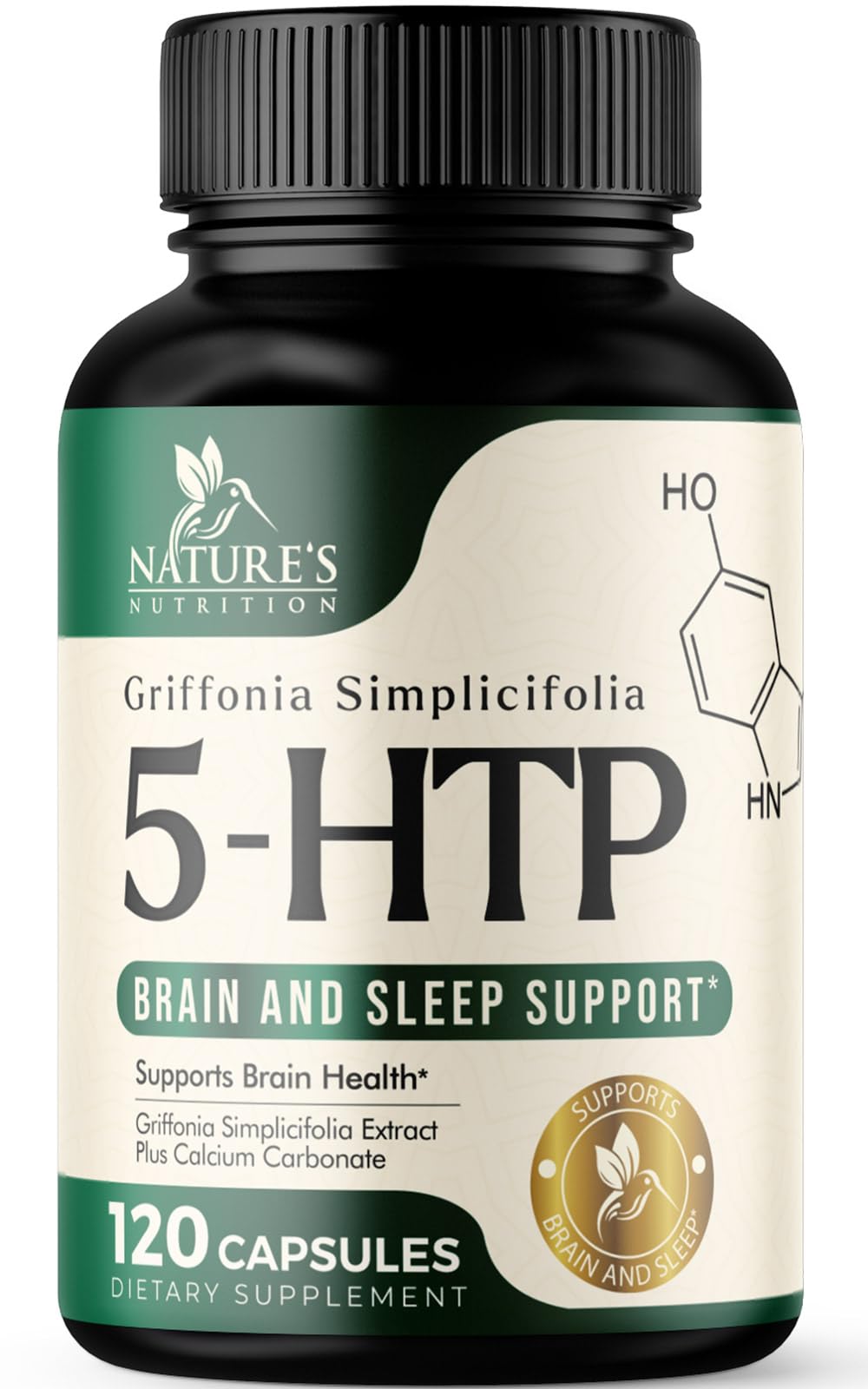Capsules 5-HTP Nature's Nutrition 200mg vue de face