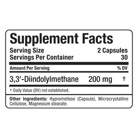 Capsules ALLMAX DIM 100 mg à côté d'un verre d'eau