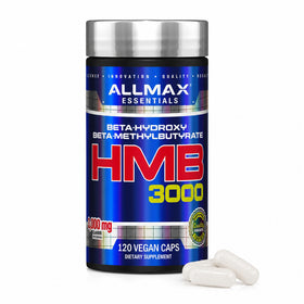 Capsules ALLMAX HMB 3000 mg vue avant avec étiquette