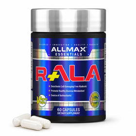 Capsules ALLMAX R+ALA Antioxydantes 60 g - vue de face