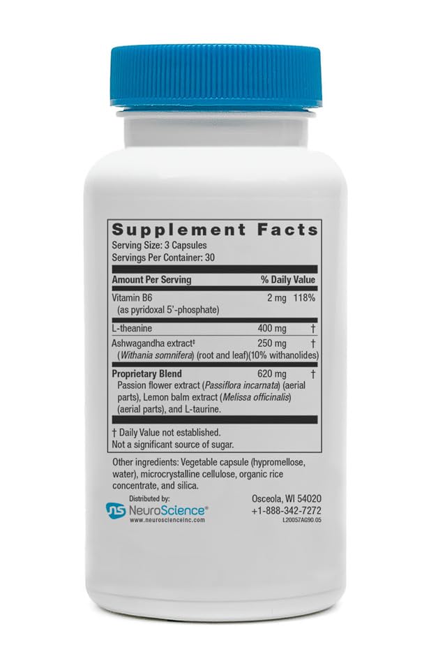 Capsules Alpha GABA de NeuroScience dans une main