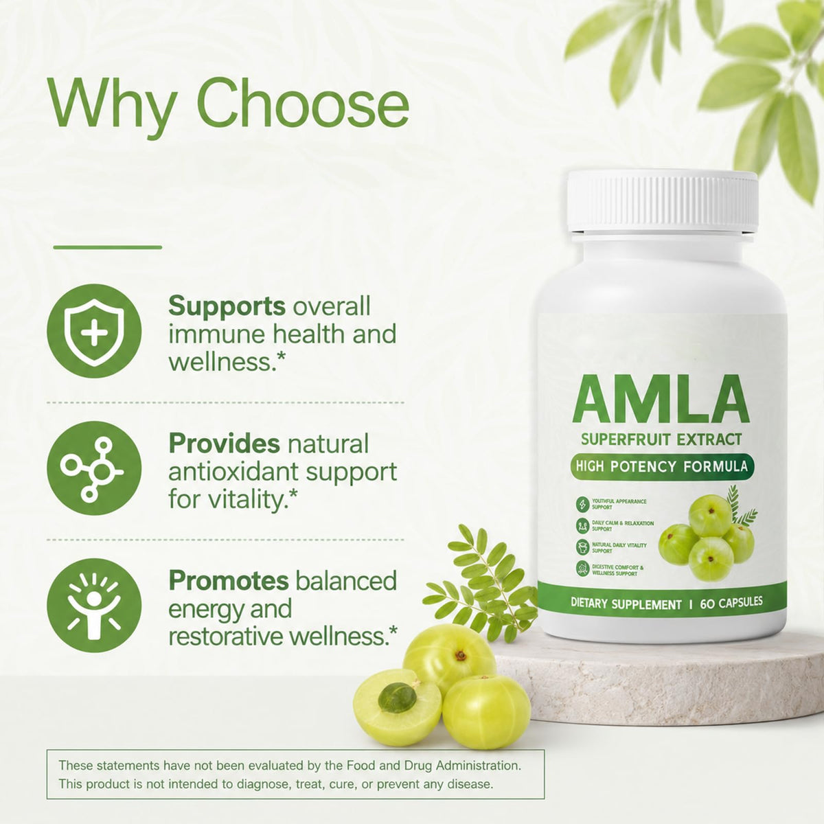Capsules Amla Bio Alevia avec fruits d’amla