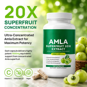 Capsules Amla JYVGNLXS à côté d'un verre d'eau