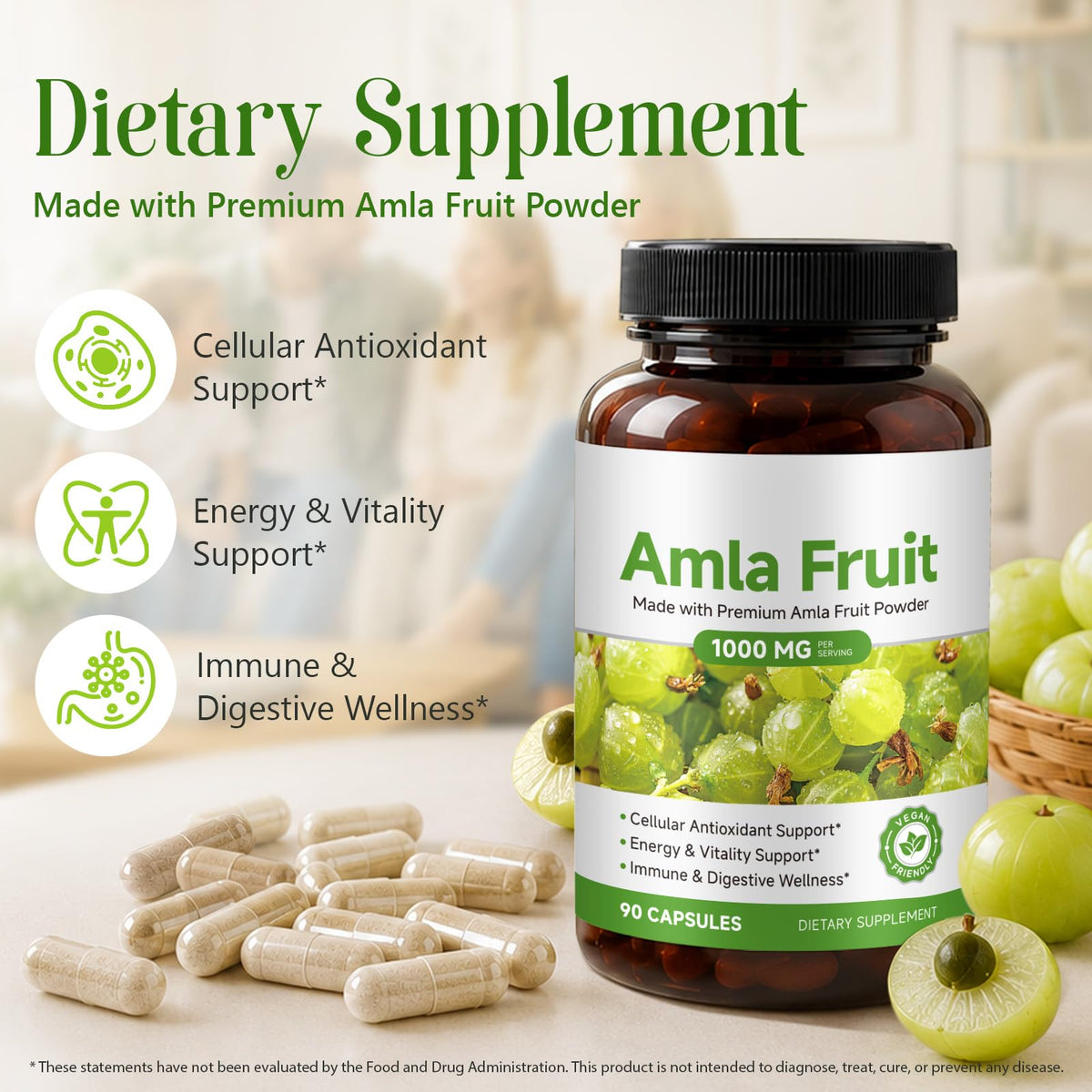 Capsules Amla JYVGNLXS en gros plan