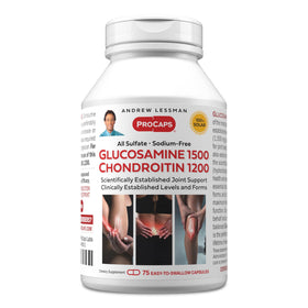 Capsules ANDREW LESSMAN Glucosamine 1500 Chondroitin 1200 vue de face