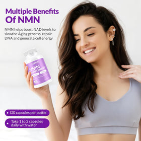 Capsules Aolbtrfb NMN 10 en 1 dans une main