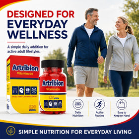 Capsules Artribion Vitaminado MAX 120 dans un pot transparent