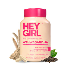 Capsules Ashwagandha 1000mg de Hey Girl Tea en bouteille