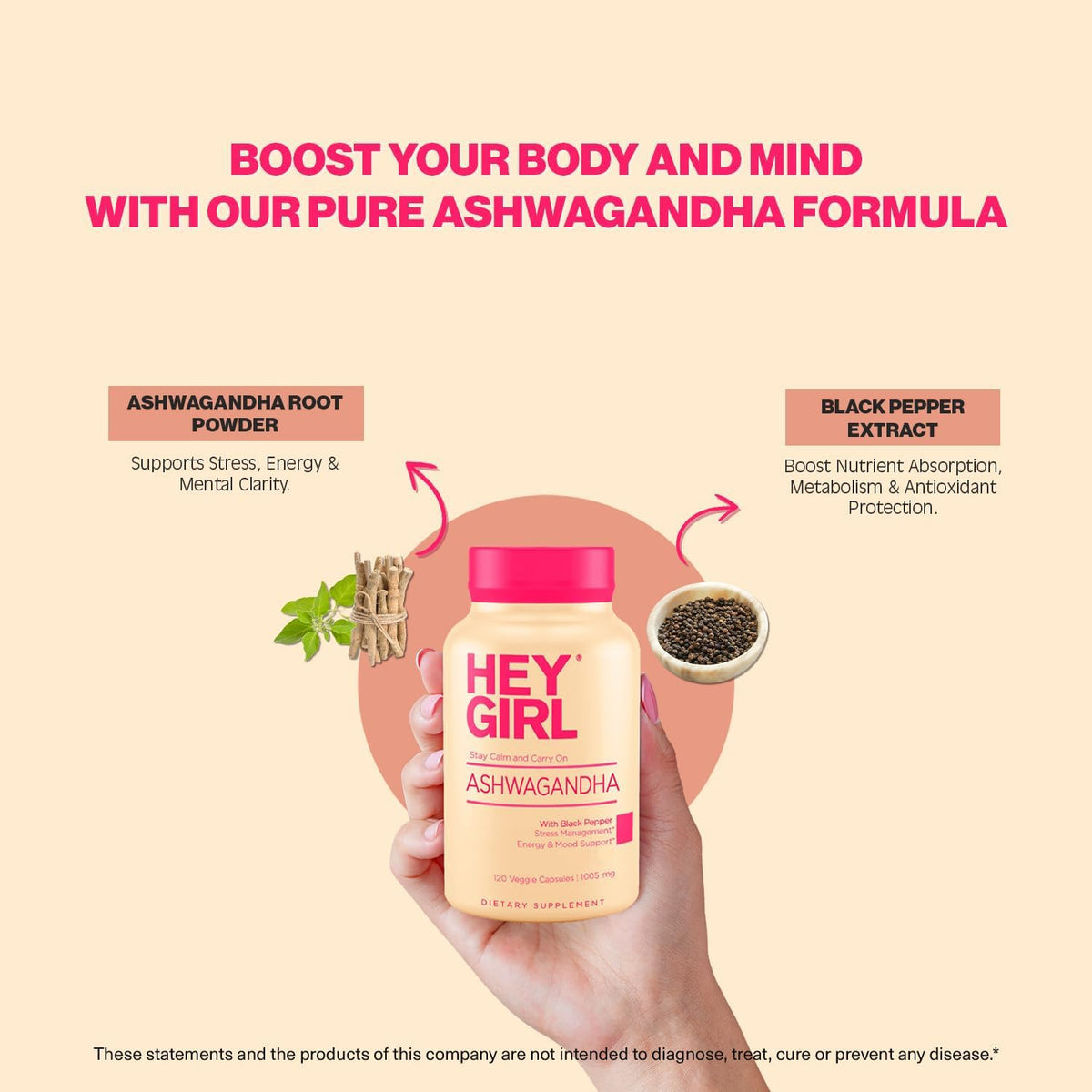 Capsules Ashwagandha à côté d'une tasse de thé