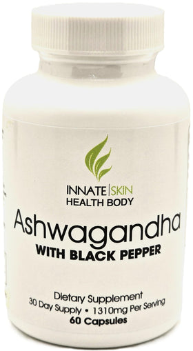 Capsules Ashwagandha Innate Skin 1300mg vue de face
