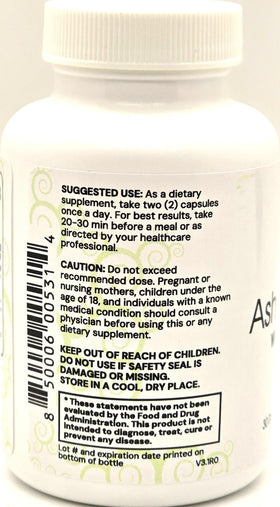 Capsules Ashwagandha Innate Skin avec extrait de poivre noir