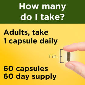 Capsules Ashwagandha Nature Made avec verre d'eau
