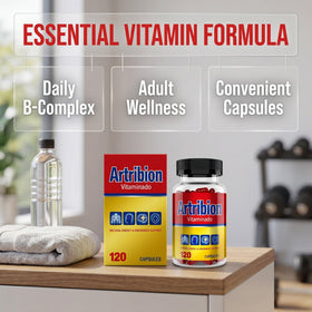 Capsules B-Complex NAPEXIX sur une table en bois