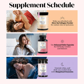 Capsules Balanced Babe dans la main, mise en scène de bien-être