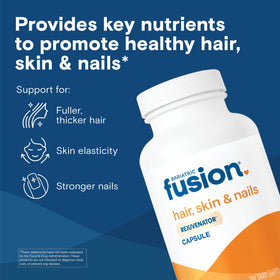 Capsules Bariatric Fusion pour cheveux, peau et ongles, présentation