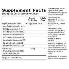 Capsules Basics Probiotic sur fond blanc