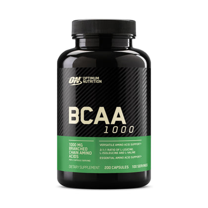 Capsules BCAA Optimum Nutrition 1000mg 200 Ct - vue de face