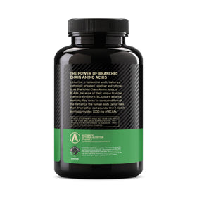 Capsules BCAA Optimum Nutrition 1000mg sur un fond neutre