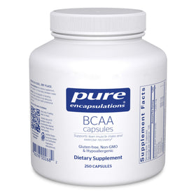 Capsules BCAA Pure Encapsulations 250 capsules vue de face
