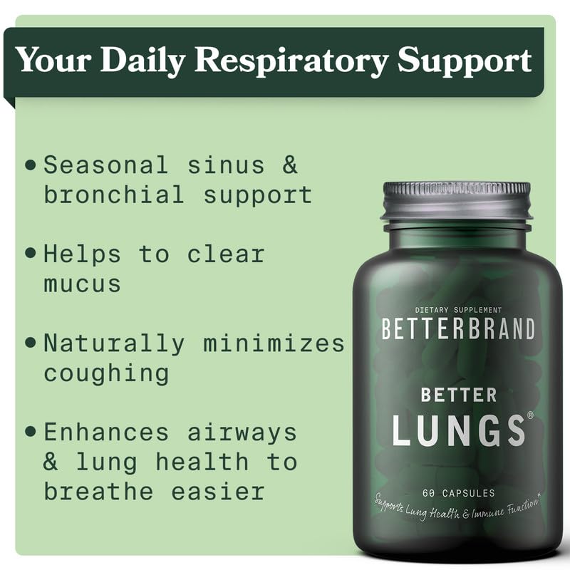 Capsules Betterbrand BetterLungs sur une surface blanche