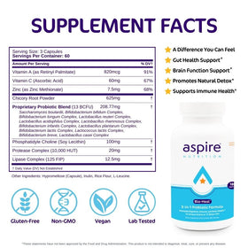 Capsules Bio-Heal® Aspire Nutrition sur une surface blanche
