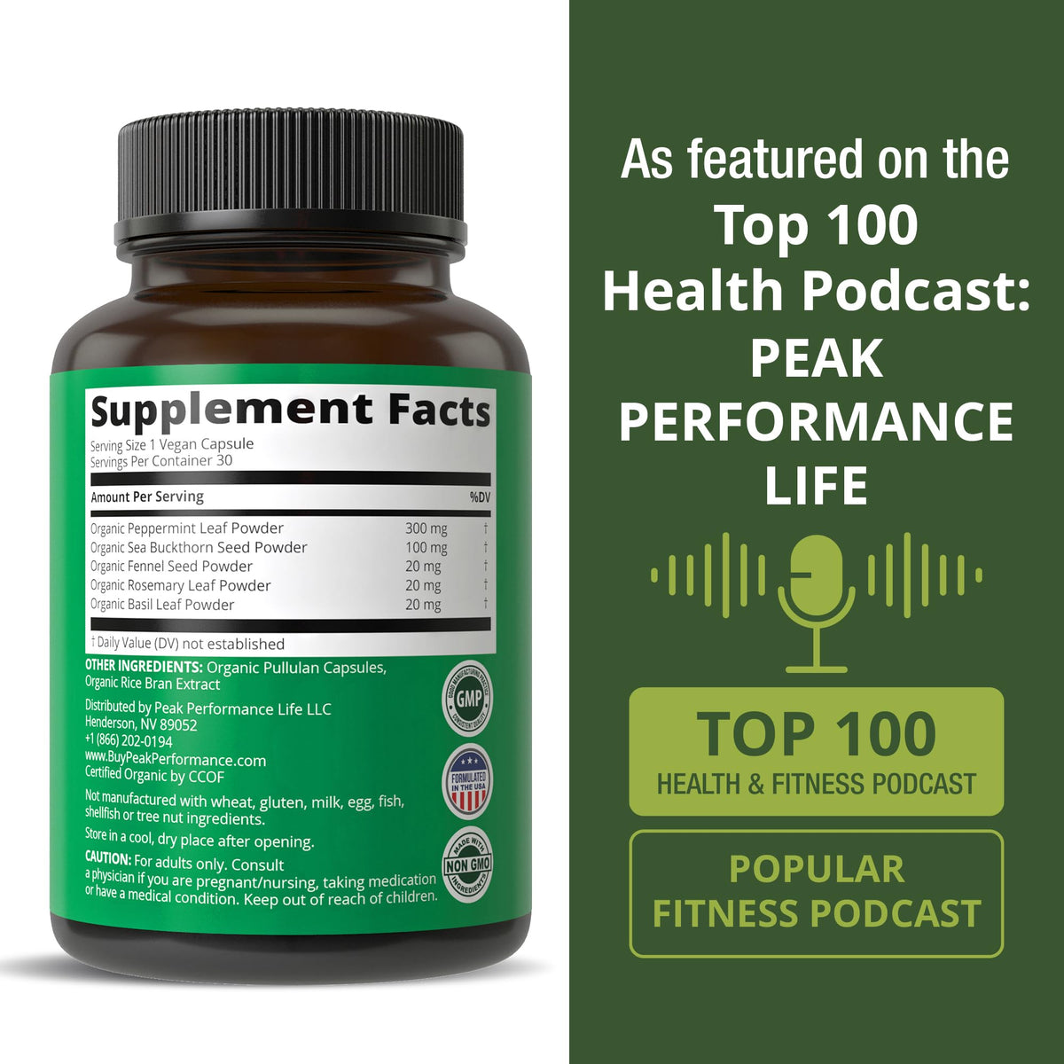 Capsules Bio IBS Peak Performance dans un environnement naturel