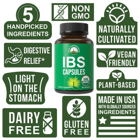 Capsules Bio IBS Peak Performance ouvertes montrant le contenu