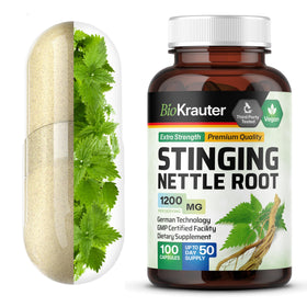Capsules BIO KRAUTER de pousse d'ortie, vue de face