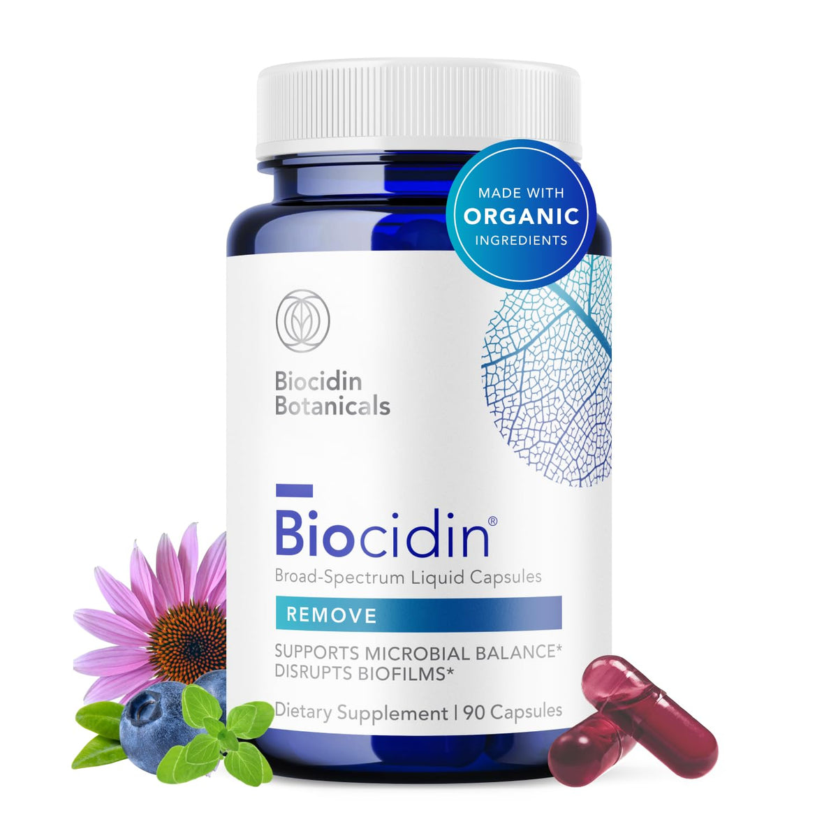 Capsules Biocidin de Bio-Botanical Research en boîte de 90 unités