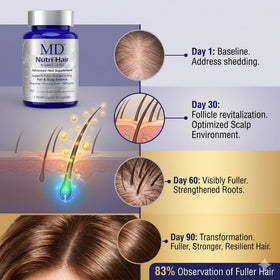 Capsules biotine MD avec verre d'eau