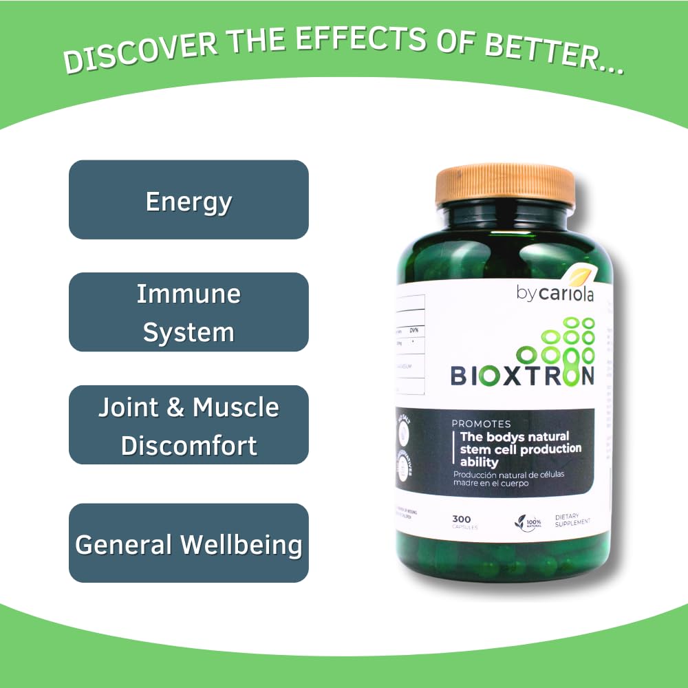 Capsules Bioxtron sur une surface blanche