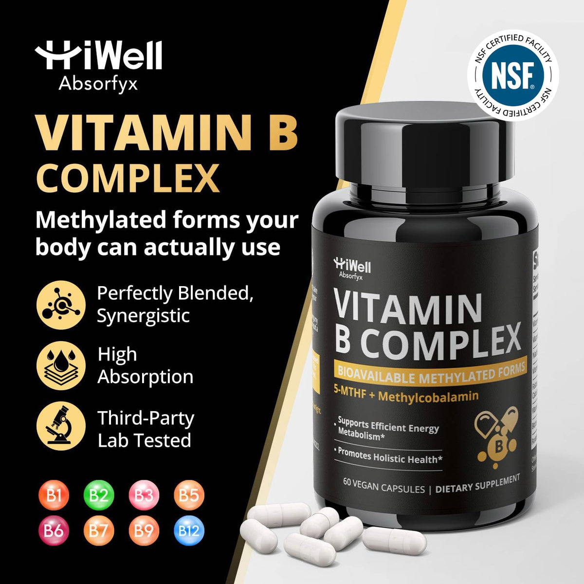Capsules blanches opaques de HiWell Absorfyx