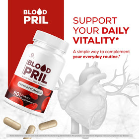 Capsules Blood Pril d'OVICIA - vue de côté avec dosage