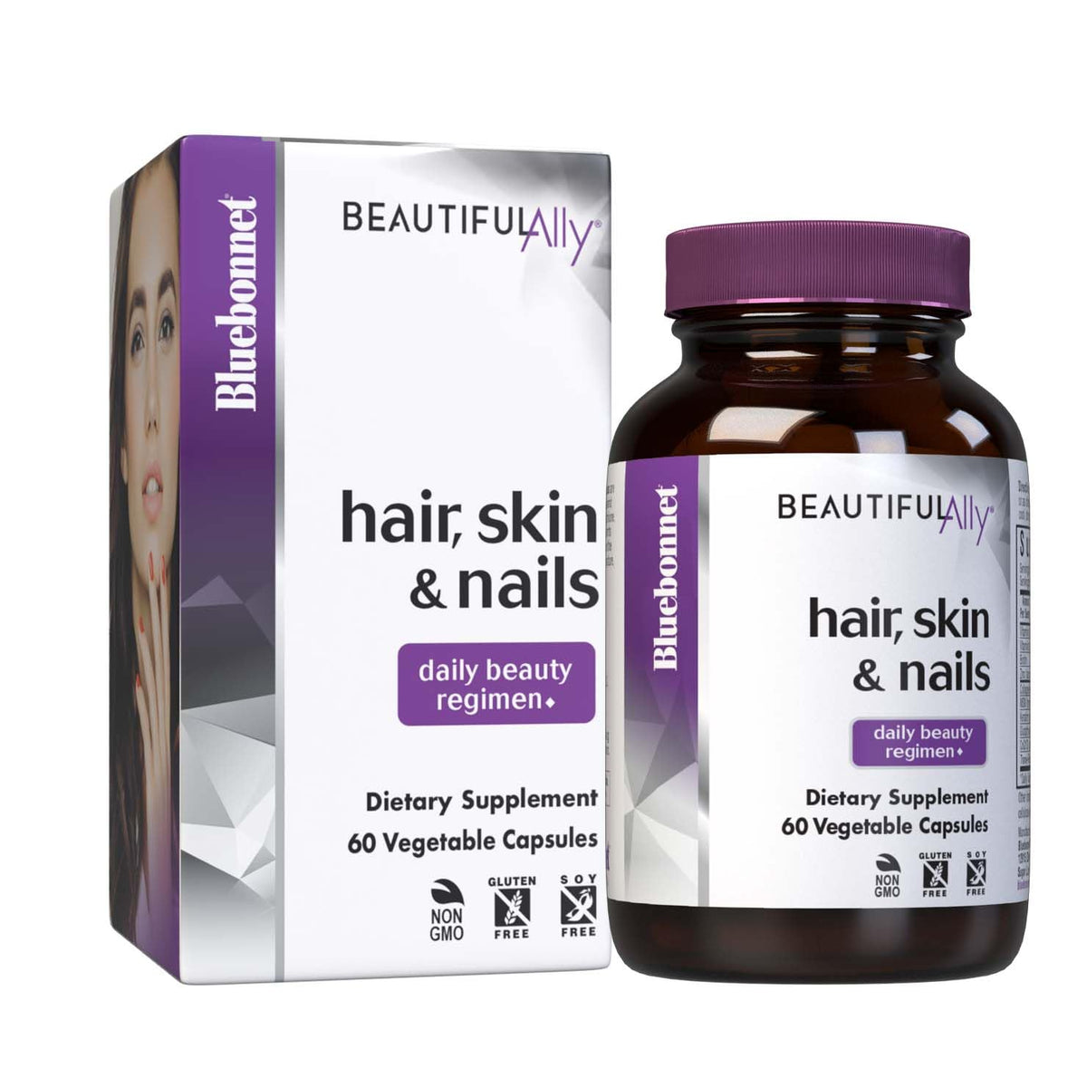 Capsules BlueBonnet Beautiful Ally Hair Skin Nails vue avant