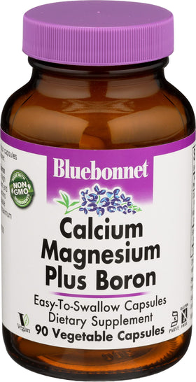Capsules BlueBonnet Calcium Magnésium Plus Bore vue avant