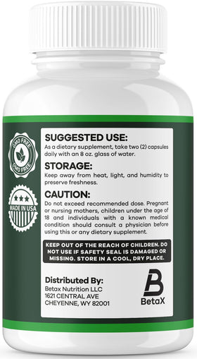 Capsules BrainMary BetaX avec verre d'eau