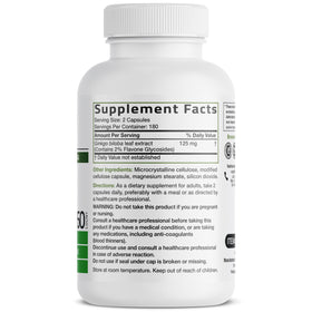 Capsules Bronson Ginkgo Biloba dans leur flacon