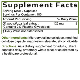 Capsules Bronson Ginkgo Biloba sur fond neutre
