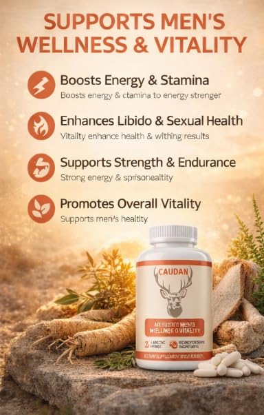 Capsules CAUDAN sur une table en bois avec plantes