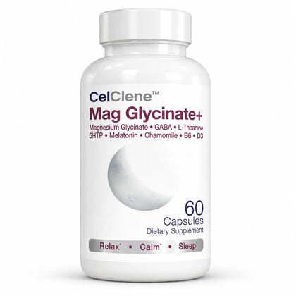 Capsules CELCLENE Magnésium Glycinate+ vue avant