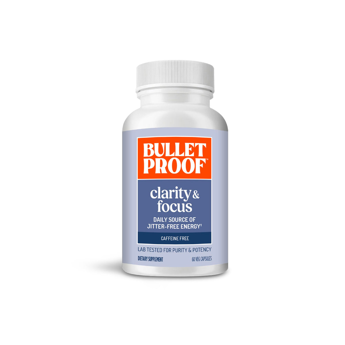 Capsules Clarity & Focus Bulletproof, flacon de 60 comprimés
