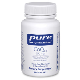 Capsules CoQ10 Pure Encapsulations 250 mg à l'avant
