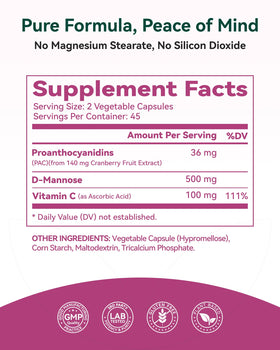 Capsules Cranberry Inner Brightness avec D-Mannose
