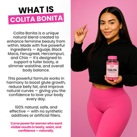 Capsules Curvy Fruit Aguaje, Maca Noire et Fenugrec sur fond blanc