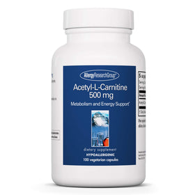 Capsules d'Acétyl L-Carnitine 500 mg, vue de l'avant