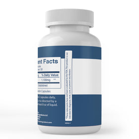 Capsules d'Acetyl L-Carnitine PURE ORIGINAL INGREDIENTS, vue de dessus