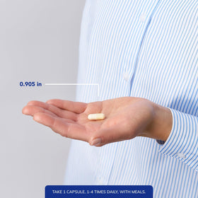 Capsules d'acide ascorbique Pure Encapsulations sur fond blanc