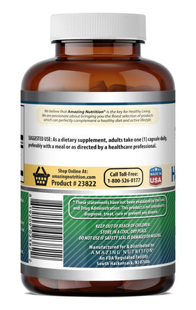 Capsules d'acide hyaluronique Amazing Nutrition dans une main