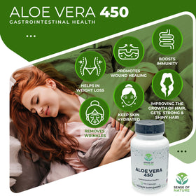 Capsules d'Aloe Vera Bio dans une main
