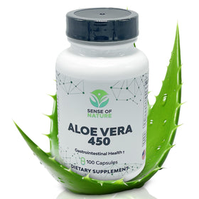 Capsules d'Aloe Vera Bio Sense of Nature en bouteille